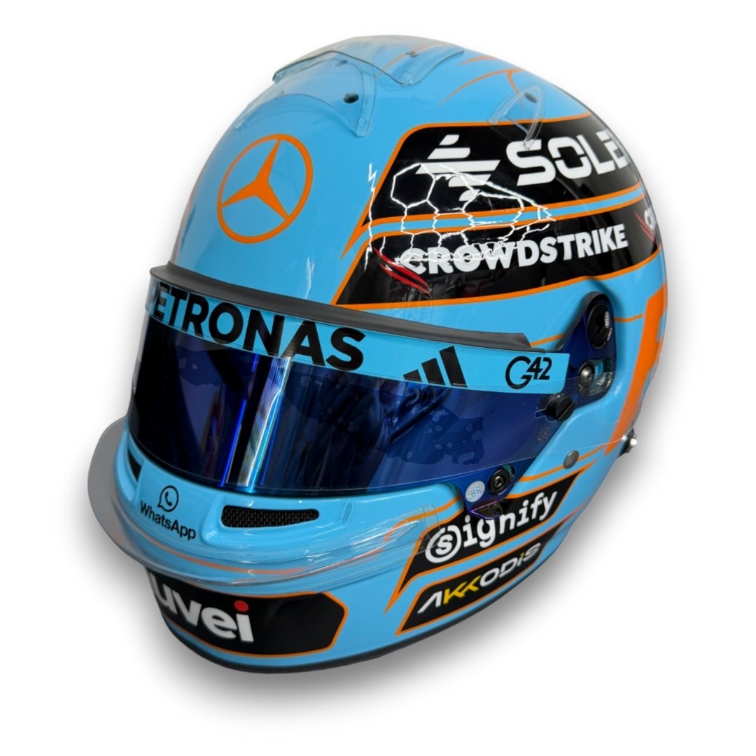 George Russell Official Replica Carbon Helmet British GP 2025