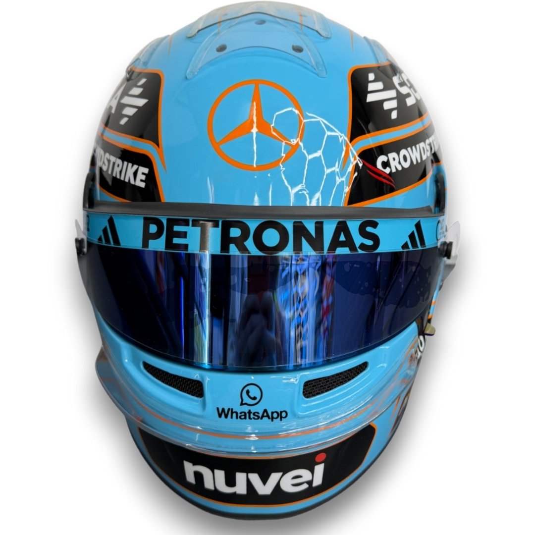 George Russell Official Replica Carbon Helmet British GP 2025 - Image 3