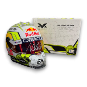 Signed 1:2 Mini Helmet Max Verstappen Las Vegas GP 2024