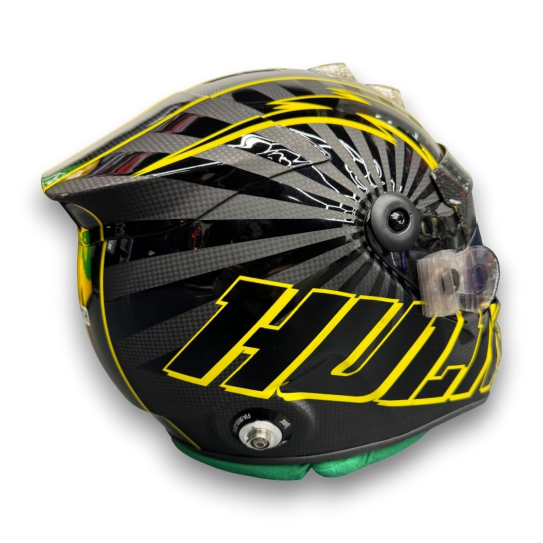Nico Hulkenberg Race-Used Helmet Brazilian GP 2018 - Image 3