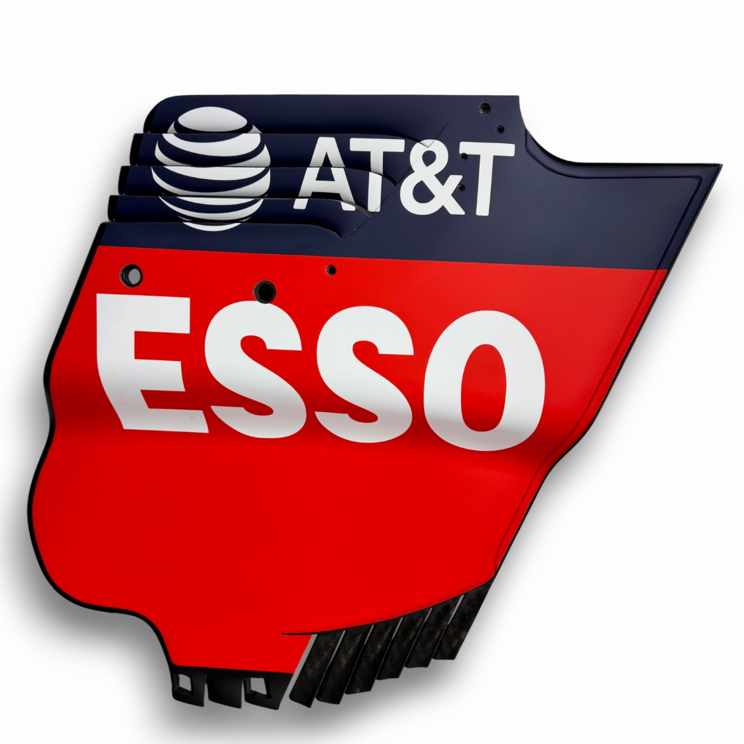 RB14 Race-Used Rearwing Endplate Red Bull Racing 2018