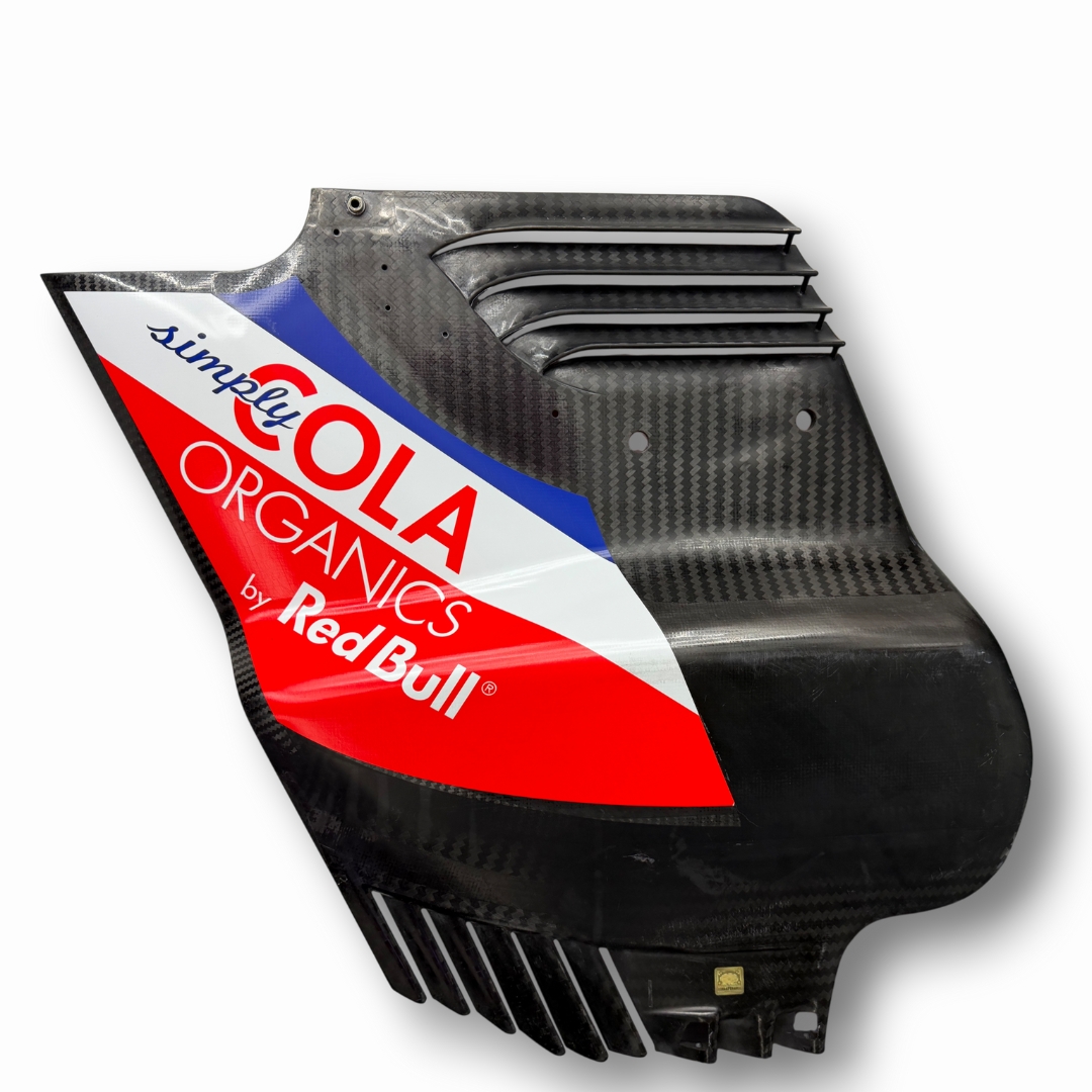 RB14 Race-Used Rearwing Endplate Red Bull Racing 2018 - Image 2