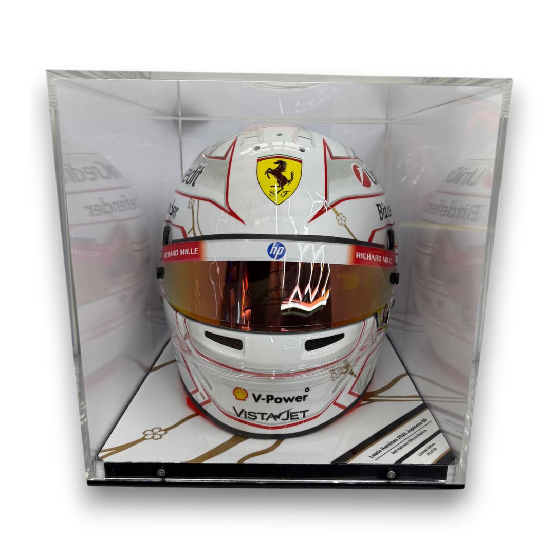 Signed Lewis Hamilton Official Ferrari Bell Helmet Japanese GP 02/20 - Image 2