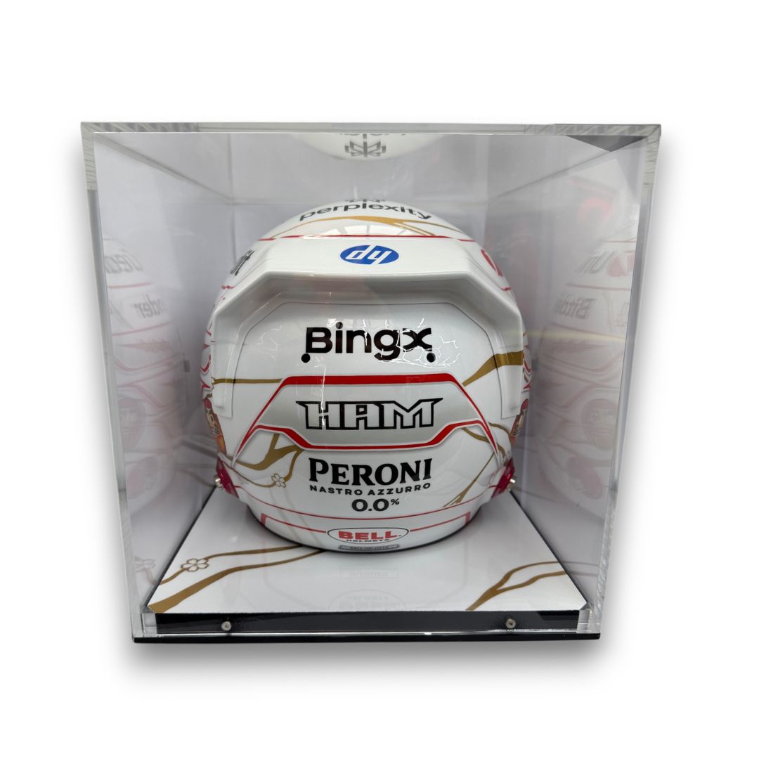 Signed Lewis Hamilton Official Ferrari Bell Helmet Japanese GP 02/20 - Image 4